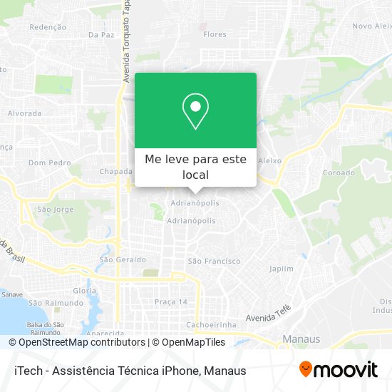 iTech - Assistência Técnica iPhone mapa