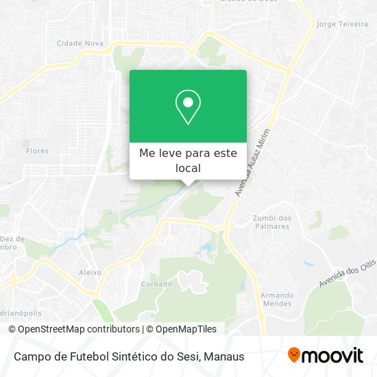 Campo de Futebol Sintético do Sesi mapa