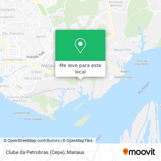 Clube da Petrobras (Cepe) mapa