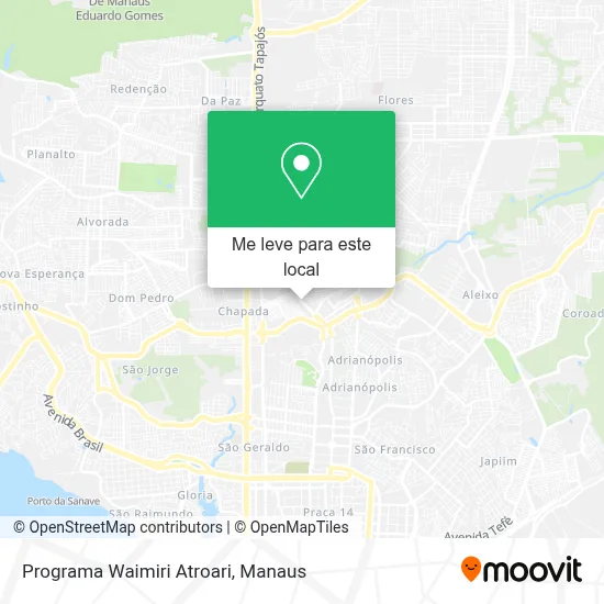 Programa Waimiri Atroari mapa