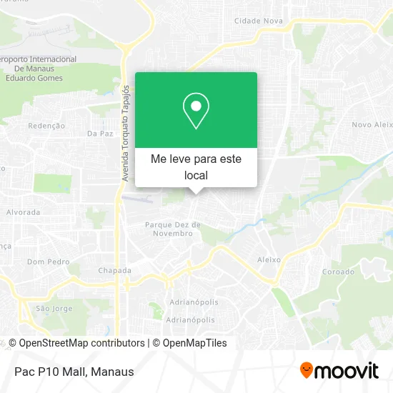 Pac P10 Mall mapa