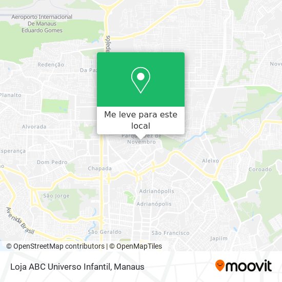 Loja ABC Universo Infantil mapa