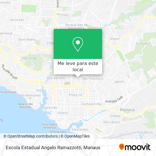 Escola Estadual Angelo Ramazzotti mapa