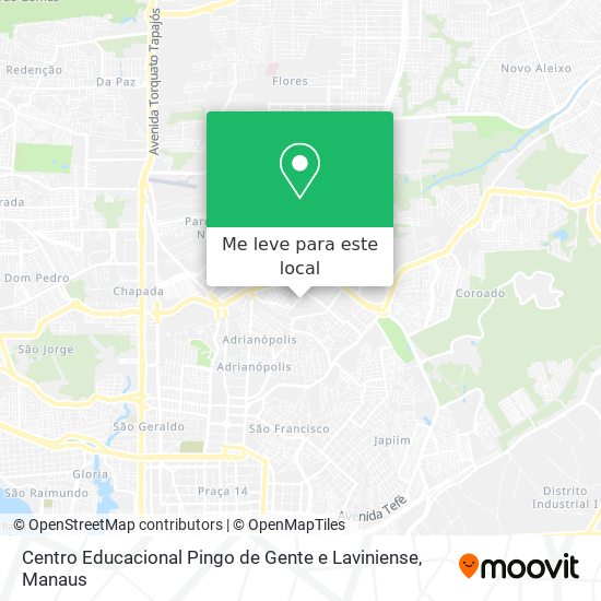 Centro Educacional Pingo de Gente e Laviniense mapa