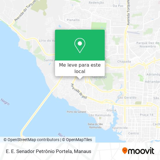 E. E. Senador Petrônio Portela mapa