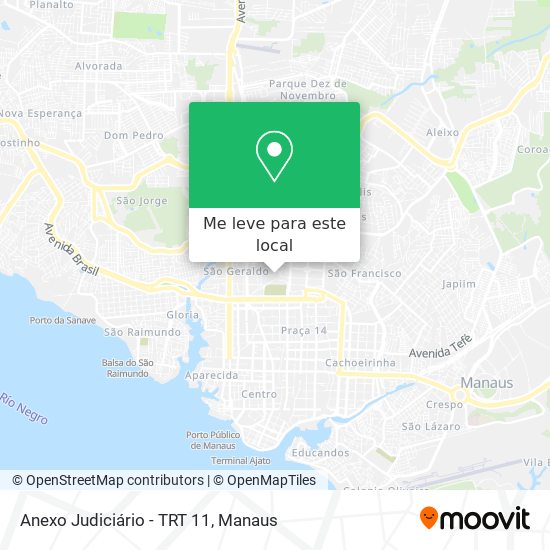 Anexo Judiciário - TRT 11 mapa