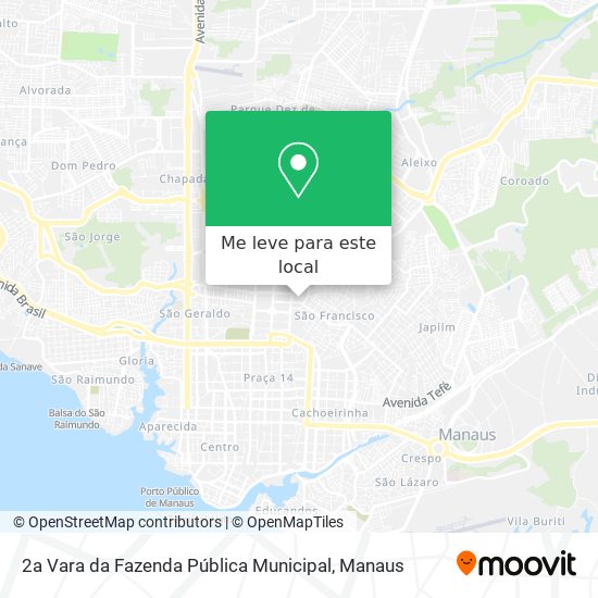 2a Vara da Fazenda Pública Municipal mapa