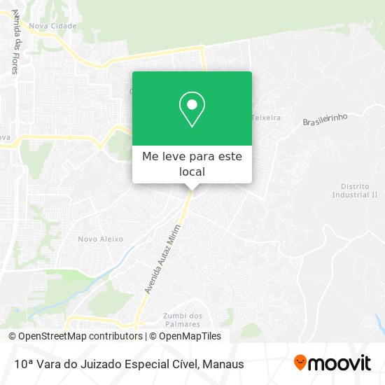 10ª Vara do Juizado Especial Cível mapa