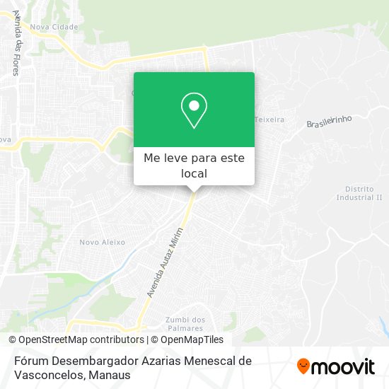 Fórum Desembargador Azarias Menescal de Vasconcelos mapa