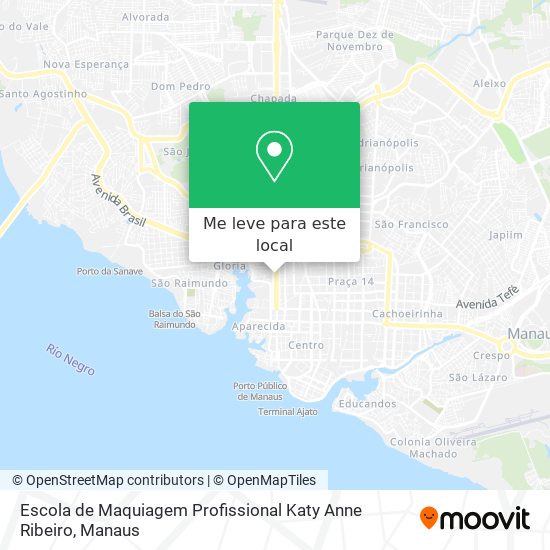 Escola de Maquiagem Profissional Katy Anne Ribeiro mapa