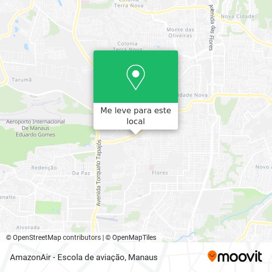 AmazonAir - Escola de aviação mapa