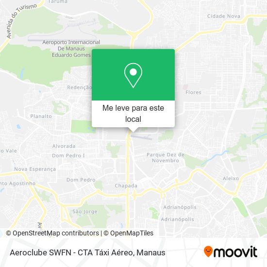 Aeroclube SWFN - CTA Táxi Aéreo mapa