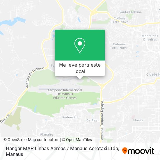 Hangar MAP Linhas Aéreas / Manaus Aerotaxi Ltda mapa