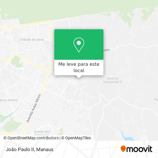 João Paulo II mapa