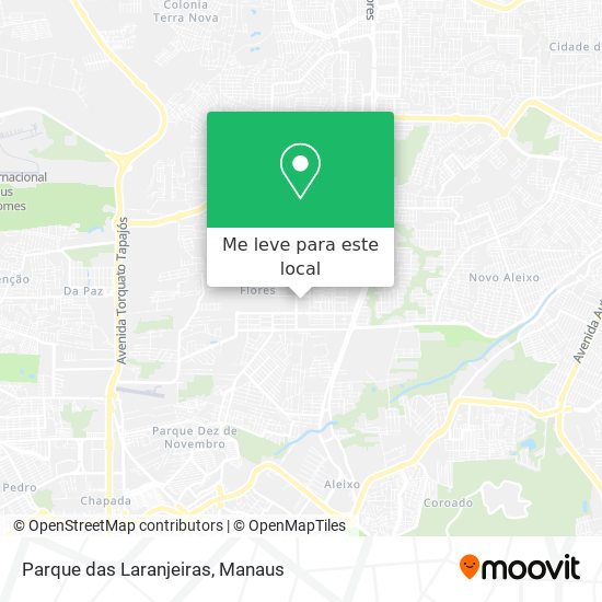 Parque das Laranjeiras mapa