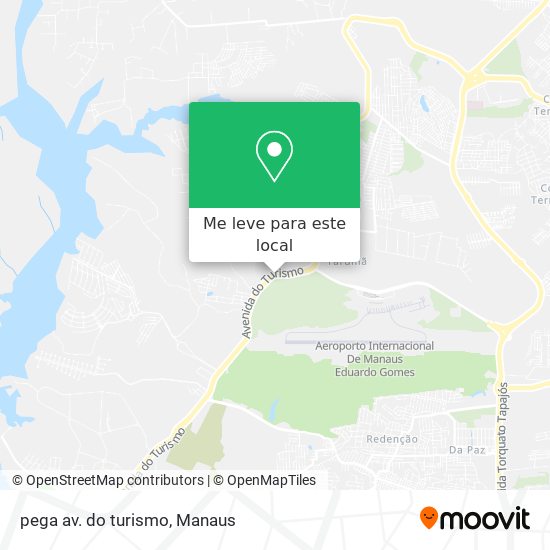 pega av. do turismo mapa