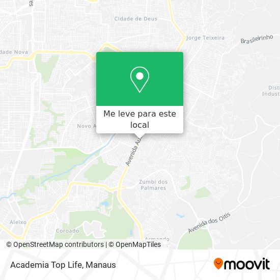 Academia Top Life mapa