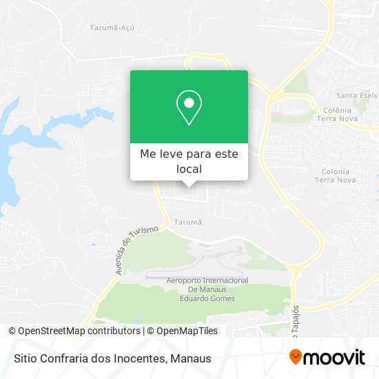 Sitio Confraria dos Inocentes mapa