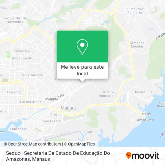 Seduc - Secretaria De Estado De Educação Do Amazonas mapa