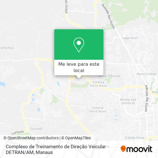 Complexo de Treinamento de Direção Veicular  - DETRAN / AM mapa