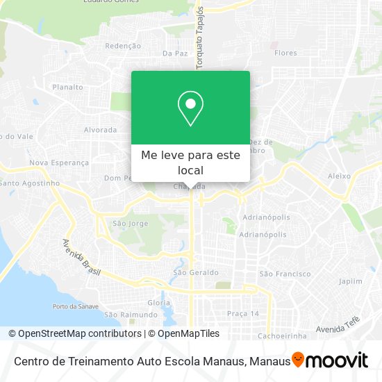 Centro de Treinamento Auto Escola Manaus mapa