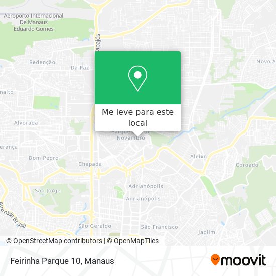 Feirinha Parque 10 mapa