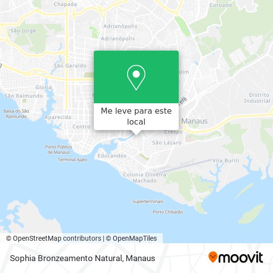 Sophia Bronzeamento Natural mapa