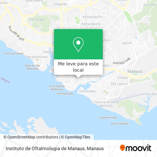 Instituto de Oftalmologia de Manaus mapa