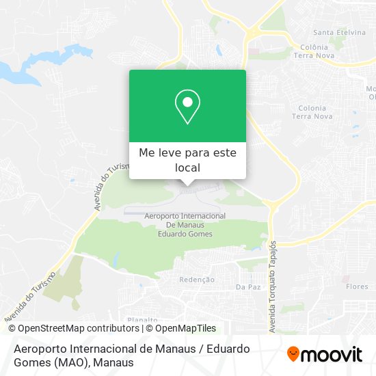 Aeroporto Internacional de Manaus / Eduardo Gomes (MAO) mapa