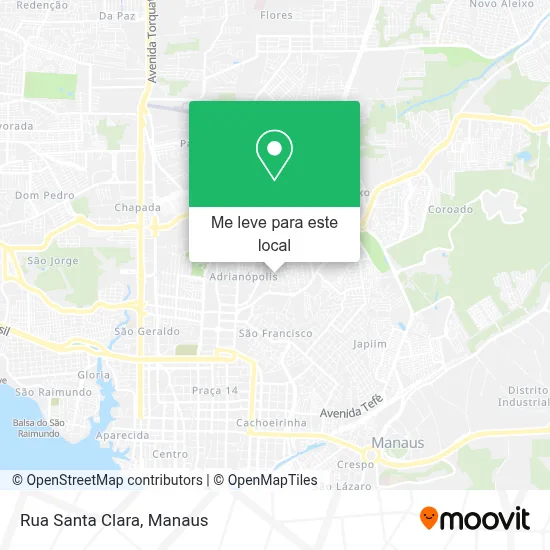 Rua Santa Clara mapa