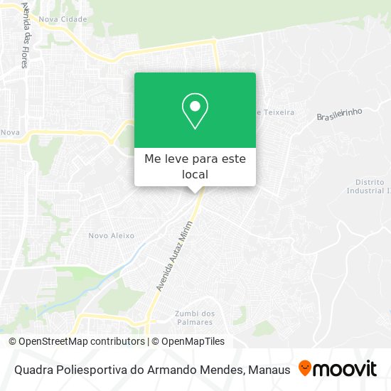 Quadra Poliesportiva do Armando Mendes mapa
