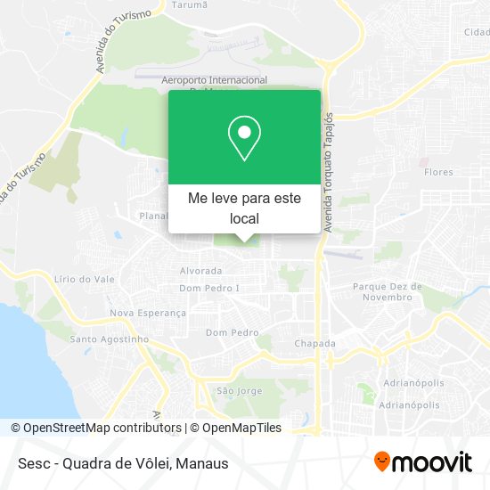 Sesc - Quadra de Vôlei mapa
