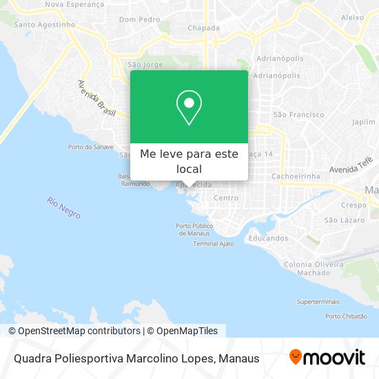 Quadra Poliesportiva Marcolino Lopes mapa