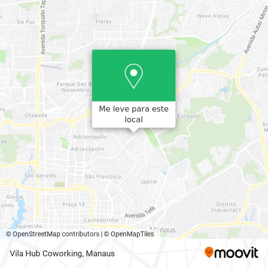 Vila Hub Coworking mapa