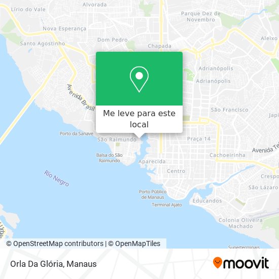 Orla Da Glória mapa