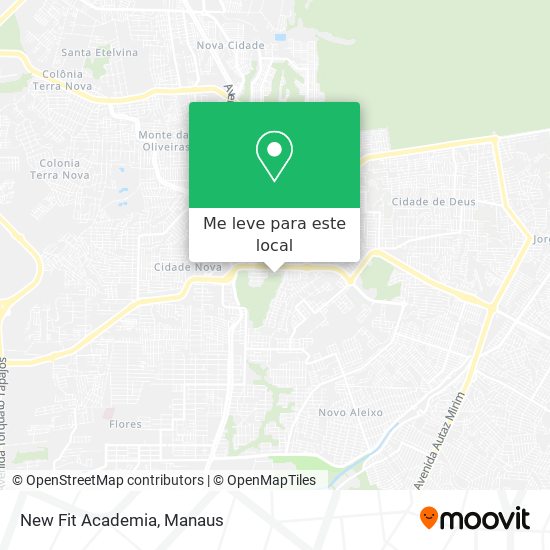 New Fit Academia mapa