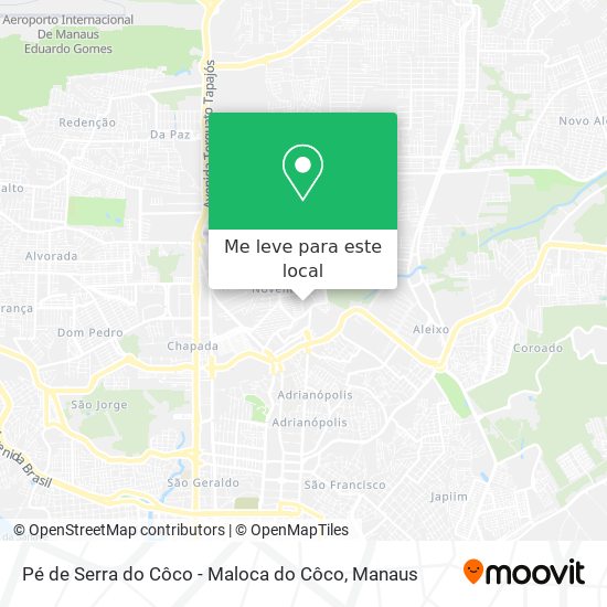 Pé de Serra do Côco - Maloca do Côco mapa