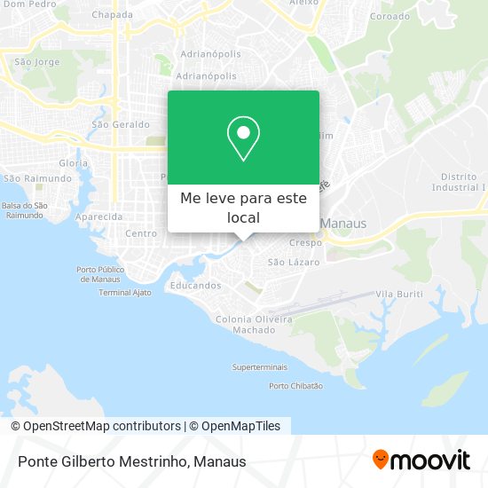 Ponte Gilberto Mestrinho mapa