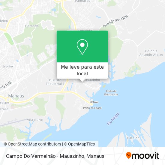 Campo Do Vermelhão - Mauazinho mapa