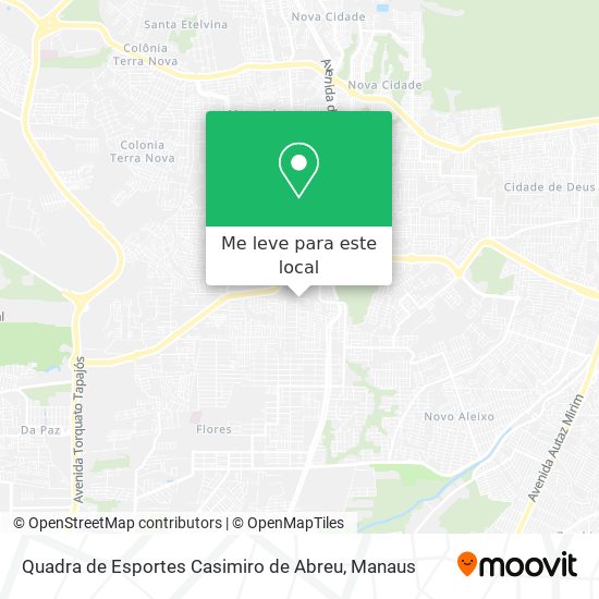 Quadra de Esportes Casimiro de Abreu mapa