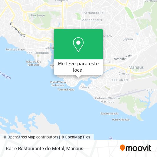 Bar e Restaurante do Metal mapa