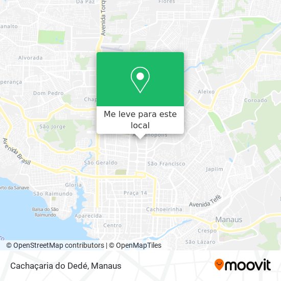 Cachaçaria do Dedé mapa