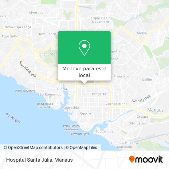 Hospital Santa Júlia mapa