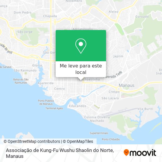 Associação de Kung-Fu Wushu Shaolin do Norte mapa