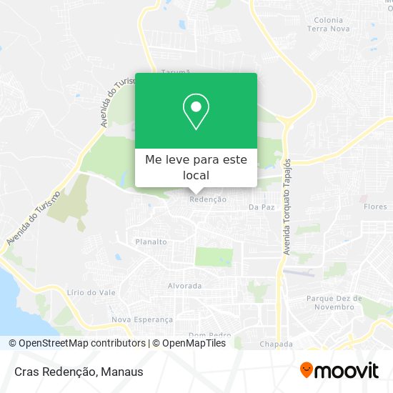Cras Redenção mapa