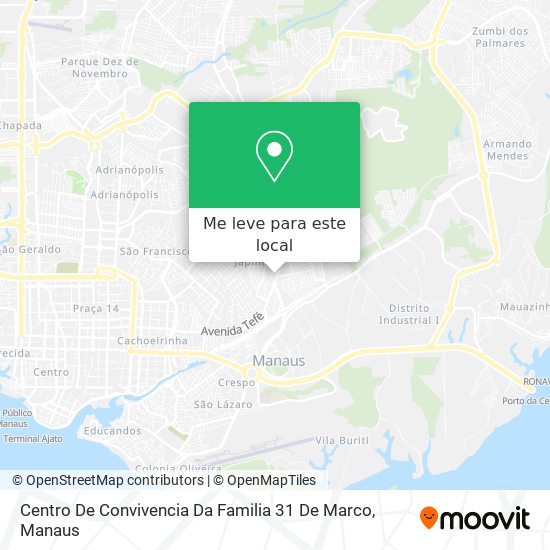Centro De Convivencia Da Familia 31 De Marco mapa