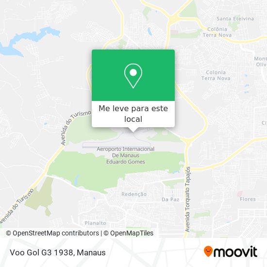 Voo Gol G3 1938 mapa