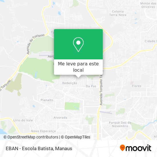 EBAN - Escola Batista mapa