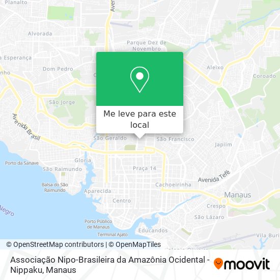 Associação Nipo-Brasileira da Amazônia Ocidental - Nippaku mapa