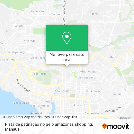 Pista de patinação no gelo amazonas shopping mapa